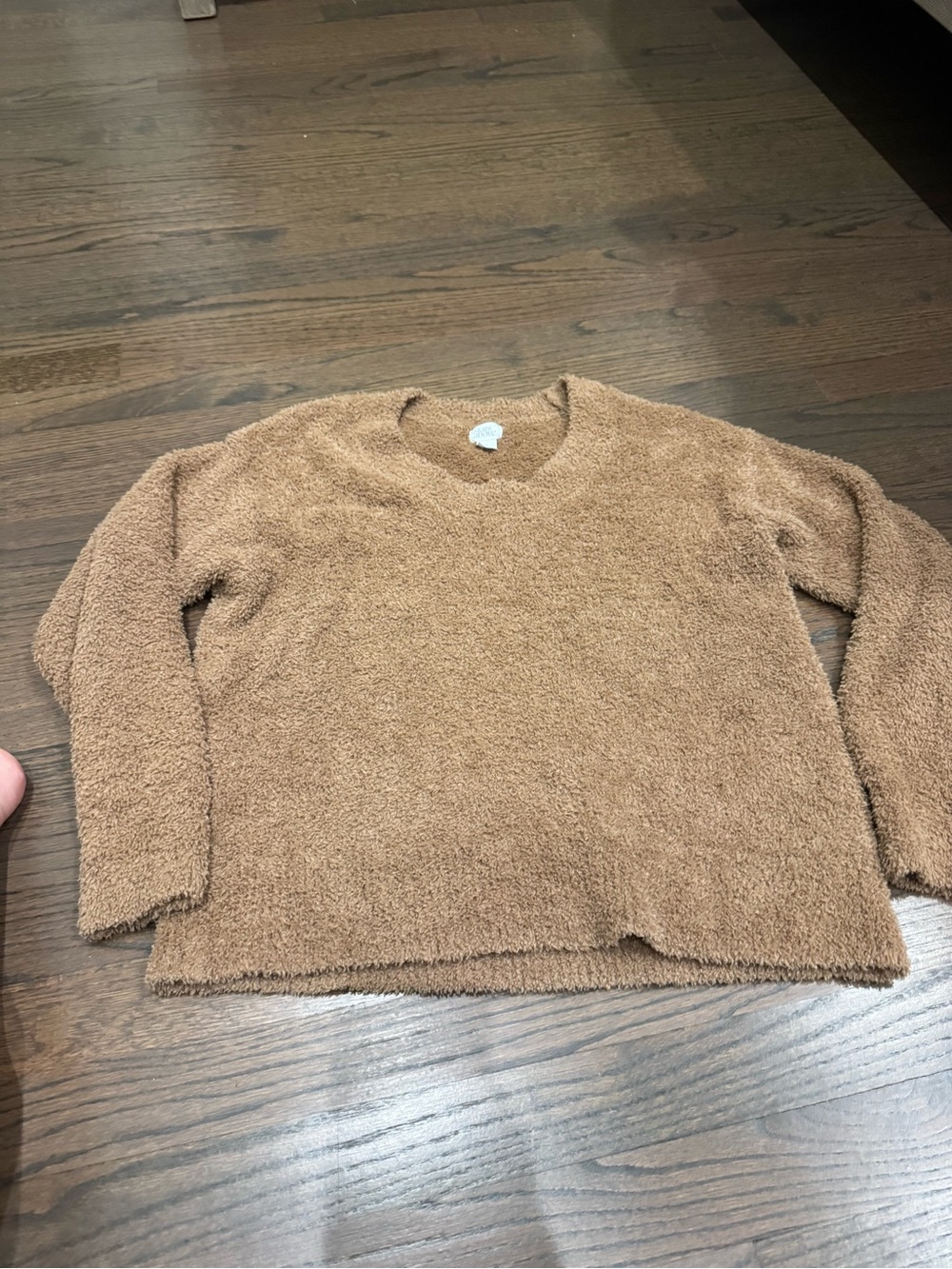 Stars Above Cozy Women's Brown V-Neck Sweater
